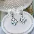 Wholesale Gold Plated Pearl Zircon Earrings for Women - 1362B white