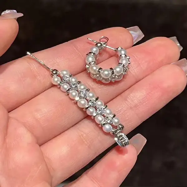 【Freshwater Pearl】Donut Pearl Earrings,tkmbeautysupply.com