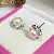 Wholesale Gold Plated Pearl Zircon Earrings for Women - 4005B earring Pink