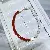 Wholesale Natural Baroque Pearl 18k Gold-filled Bracelet Supply - Carnelian pearl bracelet (sterling silver buckle)