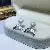 Wholesale Gold Plated Pearl Zircon Earrings for Women - 1546B white