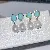 Wholesale Turquoise Earrings Set Hepburn Style Fashion - 4050 Pink Pearl Earrings-Silver