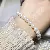 Wholesale Irregular Freshwater Pearl Bracelets Supply - Boost Sales - 8-9MM nearly round pearl bracelet white