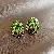 Vintage Earrings Wholesale Supply - Light Luxury Jewelry - Green-Silver Needle Oil Drop Oval Pattern Stud Earrings