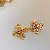Vintage Earrings Wholesale Supply - Light Luxury Jewelry - 32# Silver Needle Purple Medieval Earrings