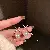 Vintage Earrings Wholesale Supply - Light Luxury Jewelry - Silver Needle Set Diamond Pearl X-Shaped Cross Fishtail Drop Earrings