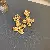 Vintage Earrings Wholesale Supply - Light Luxury Jewelry - Silver Needle Metal Flower Earrings