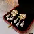 Vintage Earrings Supply - Versatile Wholesale High-end Jewelry - Silver Needle Oval Bee Pearl Drop Tassel Earrings