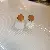 Vintage Earrings Supply - Versatile Wholesale High-end Jewelry - Silver Needle Oil Drop Hoop Earrings