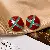 Vintage Earrings Supply - Versatile Wholesale High-end Jewelry - Silver Needle Striped Oil Drop Hoop Earrings