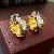 Vintage Earrings Supply - Versatile Wholesale High-end Jewelry - Pleated circle double layer earrings