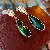 Vintage Earrings Supply - Versatile Wholesale High-end Jewelry - Silver needle pleated oval emerald drop diamond earrings