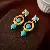 Vintage Earrings Supply - Versatile Wholesale High-end Jewelry - Silver Needle Medieval Round Turquoise Water Drop Hollow Pearl Tassel Earrings