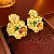 Vintage Earrings Supply - Versatile Wholesale High-end Jewelry - Silver needle fan-shaped diamond flower earrings