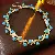 Supply Medieval Vintage Diamond-Set Oval Earrings & Necklace - 6# necklace-diamond mesh geometric turquoise