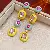 Supply Medieval Vintage Diamond-Set Oval Earrings & Necklace - 9# Silver Needle-Diamond Oil Drop Oval Square Tassel Stud Earrings