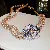 Supply Medieval Vintage Diamond-Set Oval Earrings & Necklace - 12# Necklace-Diamond Pearl Acetate Flower (10mm)