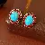 Supply Medieval Vintage Diamond-Set Oval Earrings & Necklace - 22# Silver Needle-Diamond Retro Palace Style Oval