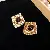 Supply Medieval Vintage Diamond-Set Oval Earrings & Necklace - 24# Silver Needle-Rhombus Drop Glass Diamond Stud Earrings
