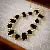 Supply Medieval Vintage Diamond-Set Oval Earrings & Necklace - 27# necklace-square round crystal