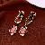 Supply Medieval Vintage Diamond-Set Oval Earrings & Necklace - 37# Silver Needle-Flower Diamond Love Portrait Stud Earrings