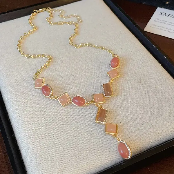 40# necklace-diamond rectangular rhombus oval resin,tkmbeautysupply.com