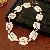 Supply Medieval Vintage Diamond-Set Oval Earrings & Necklace - 49# necklace - diamond-studded oval fashion splicing