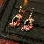 Supply Medieval Vintage Diamond-Set Oval Earrings & Necklace - 59# ear hook-oil dripping zircon water drop pleated pattern hollow