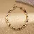 Supply Medieval Vintage Diamond-Set Oval Earrings & Necklace - 66# Necklace-Stone Pearl Round Beads Geometric Hollow