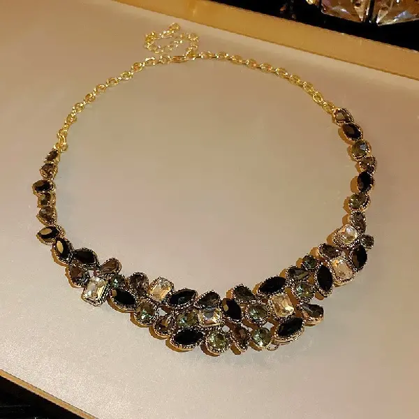 78# Necklace-Diamond Drops,tkmbeautysupply.com