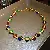 Supply Medieval Vintage Diamond-Set Oval Earrings & Necklace - 82# Necklace-Colored Oval