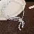 Wholesale Medieval Vintage Diamond Geometric Oval Jewelry Set - 93# Necklace-Glass Pearl Beads Multi-layered Asymmetry