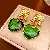 Wholesale Vintage Retro Earrings | High-End Pearl Supply - Silver Needle Green Love Glass Earrings