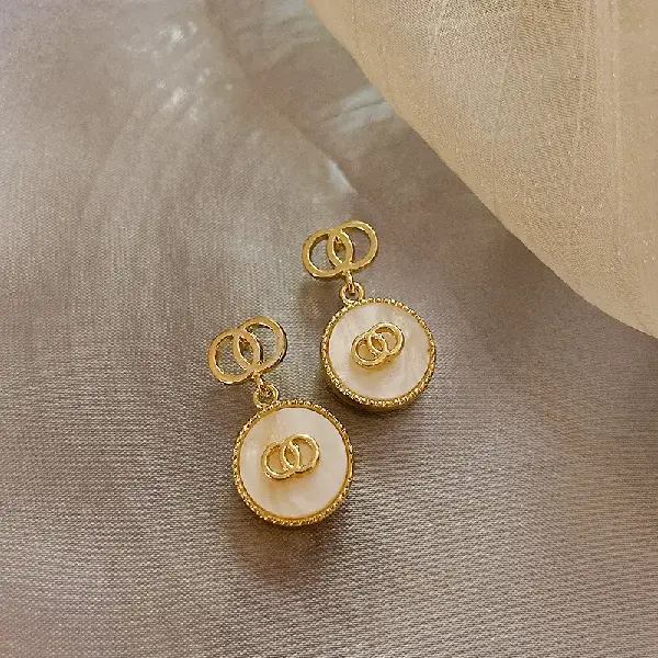 Silver Needle Hollow Circle Earrings,tkmbeautysupply.com