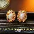 Wholesale Vintage Retro Earrings | High-End Pearl Supply - 48# silver needle gold oval pearl earrings