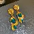 Wholesale Vintage Retro Earrings | High-End Pearl Supply - 56# silver needle medieval irregular earrings