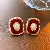 Wholesale Vintage Retro Earrings | High-End Pearl Supply - 66# real gold electroplated silver needle pearl square earrings