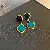 Wholesale Vintage Retro Earrings | High-End Pearl Supply - 74# Silver Needle Medieval Circle Square Stud Earrings