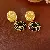Wholesale Vintage Retro Earrings | High-End Pearl Supply - 75# black silver needle medieval round oil dripping irregular earrings