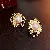Wholesale Vintage Retro Earrings | High-End Pearl Supply - Silver Needle Surround Pearl Earrings