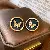 Wholesale Vintage Retro Earrings | High-End Pearl Supply - Silver Needle Butterfly Hoop Earrings