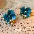 Wholesale Vintage Retro Earrings Supply for Retail Profit - Silver Needle Bee Flower Earrings