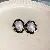 Wholesale Medieval Vintage Silver Needle Earrings with Pearls - 7# Silver Needle Oil Drop Flower Pearl Oval Stud Earrings