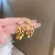 Wholesale Medieval Vintage Silver Needle Earrings with Pearls - 21# Silver Needle-Gold (Bowtie)