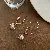 Wholesale Medieval Vintage Silver Needle Earrings with Pearls - 23# ear hook-gold