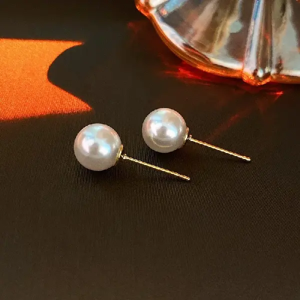 25# silver needle-imitation pearl 8mm,tkmbeautysupply.com
