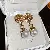 Wholesale Medieval Vintage Silver Needle Earrings with Pearls - 56# Silver Needle Embossed Round Pearl Tassel Stud Earrings