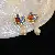 Wholesale Medieval Vintage Silver Needle Earrings with Pearls - 59# silver needle oil dripping irregular pearl earrings