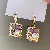 Wholesale Medieval Vintage Silver Needle Earrings with Pearls - 70# Square Leaf Pearl Earrings