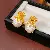 Wholesale Medieval Vintage Silver Needle Earrings with Pearls - 82# Silver Needle Diamond Flower Pleated Pearl Stud Earrings